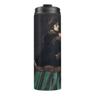 Monet Woman in Green Dress Thermal Tumbler