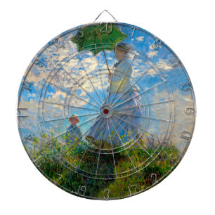 Monet Woman Parasol Impressionism Dartboard