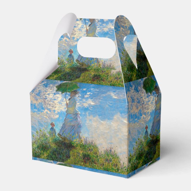 Monet Woman Parasol Impressionism Favor Box (Front Side)