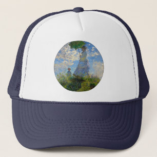 Monet Woman Parasol Impressionism Trucker Hat