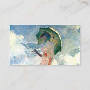 Monet Woman with a Parasol Facing Left Enclosure Card