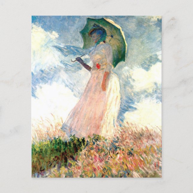 Monet Woman with a Parasol Facing Left Flyer (Front)