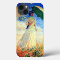 Monet Woman with a Parasol Facing Right