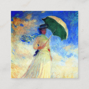 Monet Woman with a Parasol Facing Right Enclosure Card