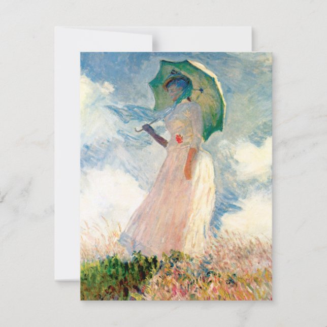 Monet Woman With A Parasol Invitations (Front)