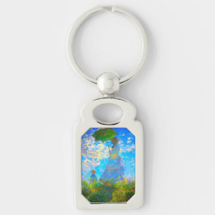 Monet Woman with a Parasol Keychain