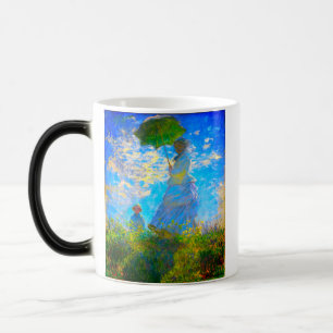 Monet Woman with a Parasol Magic Mug
