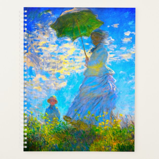 Monet Woman with a Parasol Planner (Front)
