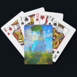 Monet Woman with a Parasol Playing Cards<br><div class="desc">A set of family portrait playing cards featuring Claude Monet’s wife,  Camille,  holding a parasol,  and their son,  Jean,  taking a walk in a vibrant green field being blown by the wind on a summer’s day. A great Monet gift for fans of impressionism and French art.</div>