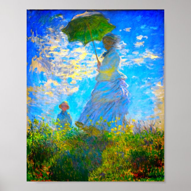 Monet Woman with a Parasol Poster (Front)