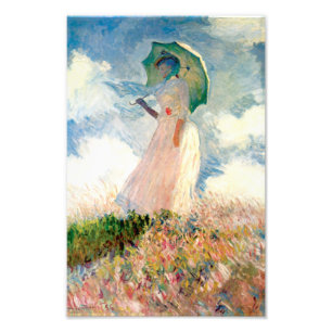 Monet Woman With A Parasol Print