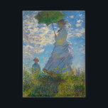 Monet Woman with Parasol & Japanese Footbridge<br><div class="desc">Share Impressionist flair with every hello. This rectangular button features Claude Monet’s Woman with a Parasol, filled with airy blues, fresh greens, and soft whites. The graceful mother-and-child scene, painted with light and movement, adds charm and beauty to everyday self-expression. Perfect for jackets, totes, or backpacks, the button turns a...</div>