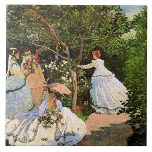 Monet - Women in the Garden Tile