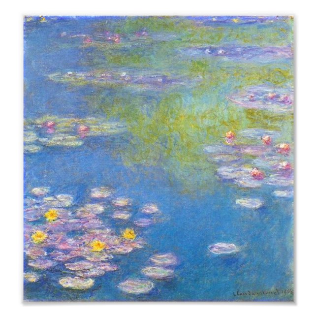 Monet Yellow Water Lilies Print (Front)