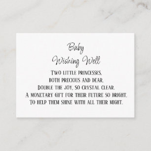 Monetary Contribution Baby Wishing Well Enclosure Card