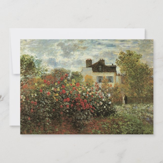 Monet's Garden at Argenteuil by Claude Monet (Front)