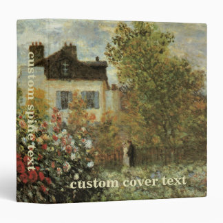 Monet's Garden at Argenteuil by Claude Monet Binder