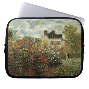 Monet's Garden at Argenteuil by Claude Monet Laptop Sleeve