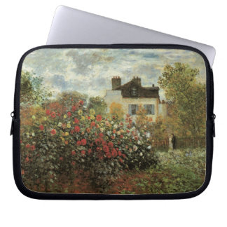 Monet's Garden at Argenteuil by Claude Monet Laptop Sleeve