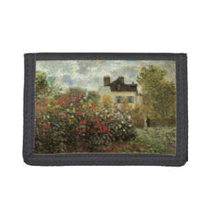 Monet's Garden at Argenteuil by Claude Monet Tri-fold Wallet