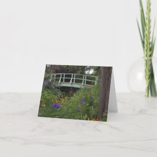 Monet's Garden Bridge Card