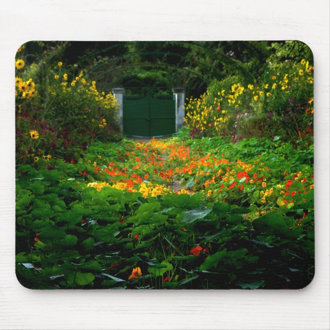 Monet's Garden, Giverny, France in Autumn Mouse Pad (Front)