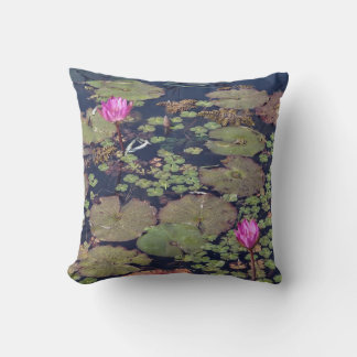 Monet's Garden Throw Pillow