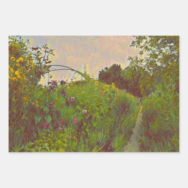 Monet's Garden Wrapping Paper Sheet (Front)
