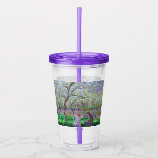Monet's Impressionism  Acrylic Tumbler (Front)