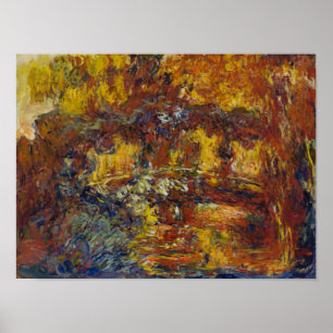 Monet's Japanese Footbridge Poster