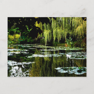 Monet's Lily Pond with Willows, Giverny, France Postcard