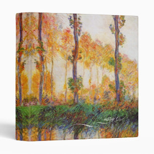 Monet's Poplars Binder