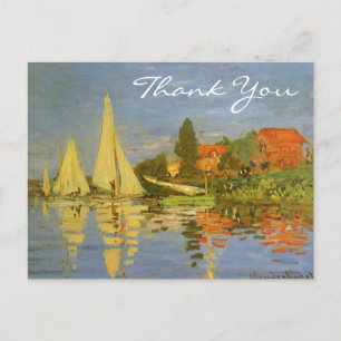 Monet's Regatta at Argenteuil Postcard