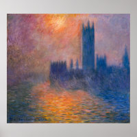 Monet's The Houses of Parliament, Sunset