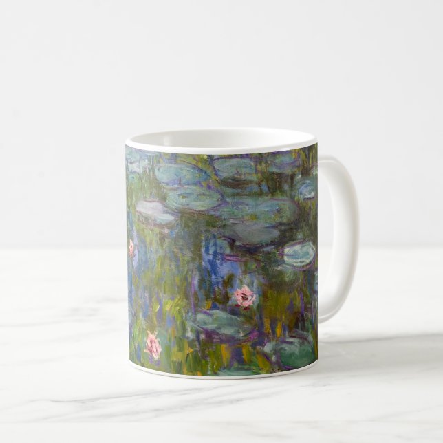 Monet's Water Lilies Coffee Mug (Front Right)
