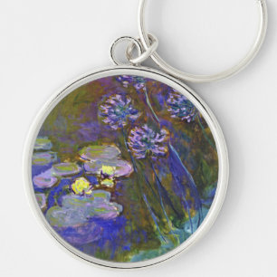 Monet's Water Lilies Keychain