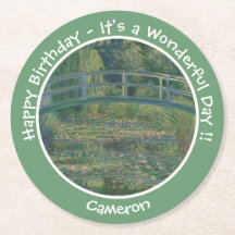 Monet's Water-Lily Pond and Footbridge Party Items