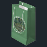 Monet's Water-Lily Pond and Footbridge Party Items Small Gift Bag<br><div class="desc">This is one of his famous paintings from his water garden at his home at Giverny. Claude Monet (1840-1826) was one of the founders of French impressionist movement. He is perhaps most noted for his paintings of lilies and water. The term Impressionism is derived from the title of his painting...</div>