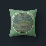Monet's Water-Lily Pond and Footbridge Party Items Throw Pillow<br><div class="desc">This is one of his famous paintings from his water garden at his home at Giverny. Claude Monet (1840-1826) was one of the founders of French impressionist movement. He is perhaps most noted for his paintings of lilies and water. The term Impressionism is derived from the title of his painting...</div>