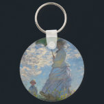 Monet's Woman with a parasol Keychain<br><div class="desc">Claude Monet's masterpiece: Woman with a parasol.
Please visit our store for othe rmatchin items</div>