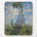 Monet's Woman with a parasol Mouse Pad<br><div class="desc">Claude Monet's masterpiece: Woman with a parasol.
Please visit our store for othe rmatchin items</div>