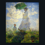 Monet's Woman with a Parasol (The Stroll / Walk) Poster<br><div class="desc">A classic artwork that has passed into the public domain and makes wonderful gifts and other products. "Impression, Sunrise" is Impressionism's eponymous work. The name of the artistic movement was derived from the title when critics distastefully referred to it as embodying a trend which they disapproved of. Claude Monet (1840-1826)...</div>