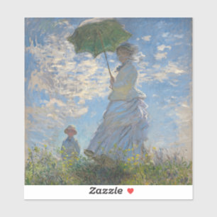 Monet's Woman with Parasol,Impressionist Landscape