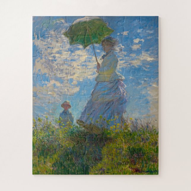 Monet's Woman with Parasol Jigsaw Puzzle (Vertical)