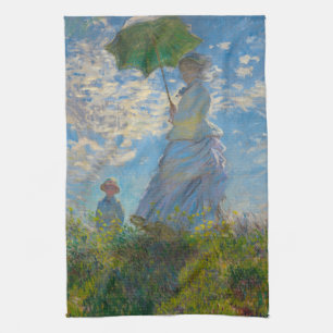 Monet's Woman with Parasol Kitchen Towel