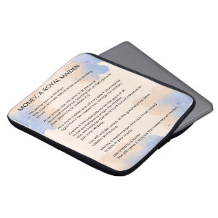 Money, A Royal Maiden Inspirational Poem Poetry Laptop Sleeve