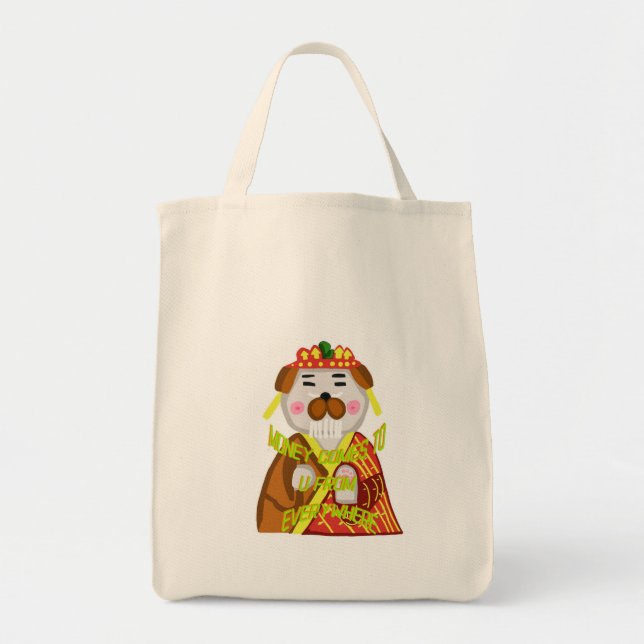 Money affirmation attracts Money Bag (Front)