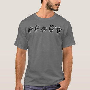 MONEY ASL Sign Language Design 5 T-Shirt