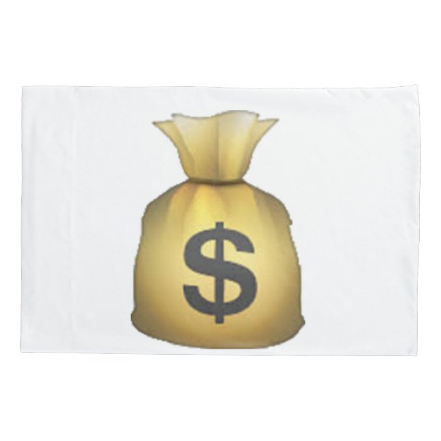 Money Bag - Emoji Pillowcase (Back)