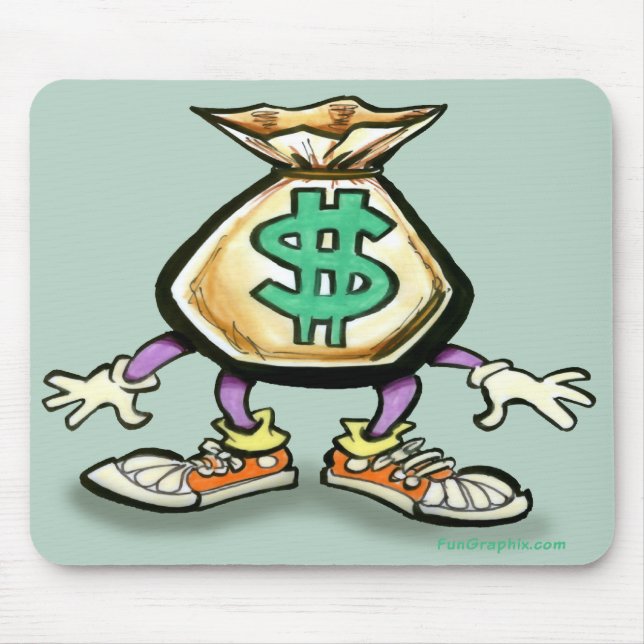 Money Bag Mouse Pad (Front)